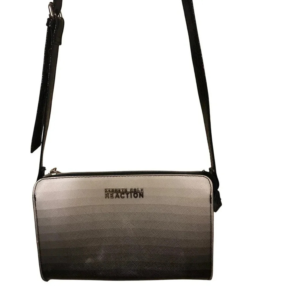 Kenneth Cole Reaction Faux Leather Mini Crossbody Purse Color Shaded